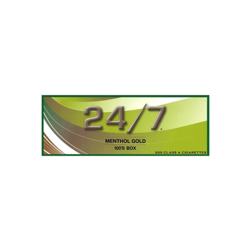 24/7 Menthol Gold 100's