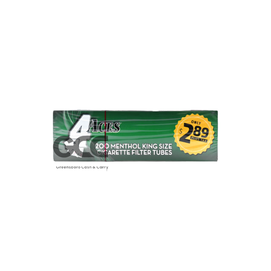 4 Aces Menthol Cigarette Tubes King Size