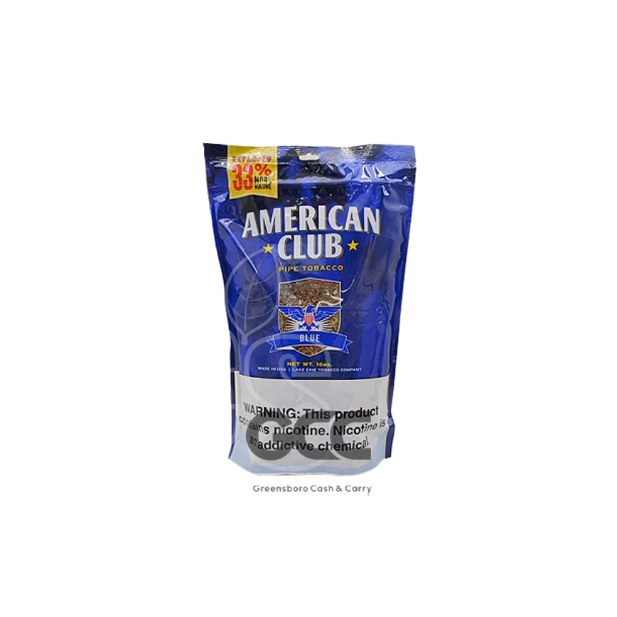 American Club Pipe Tobacco Blue 16Oz