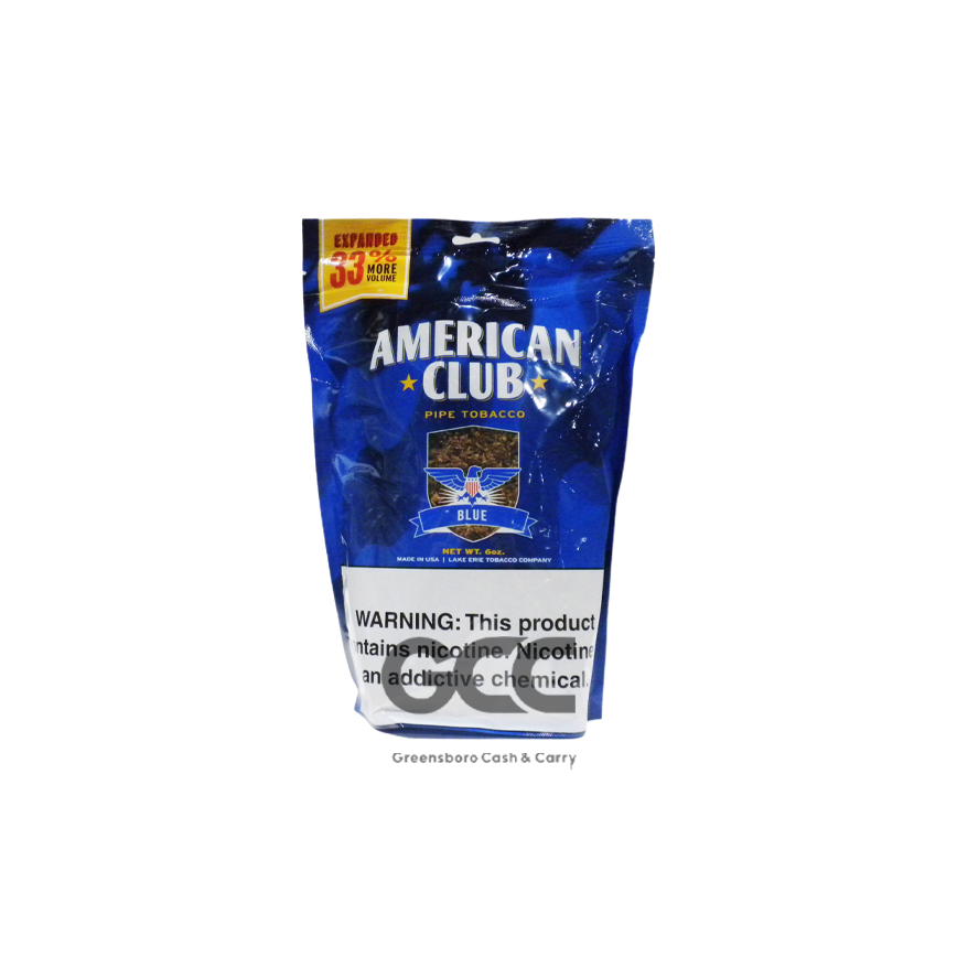 American Club Pipe Tobacco Blue 6Oz