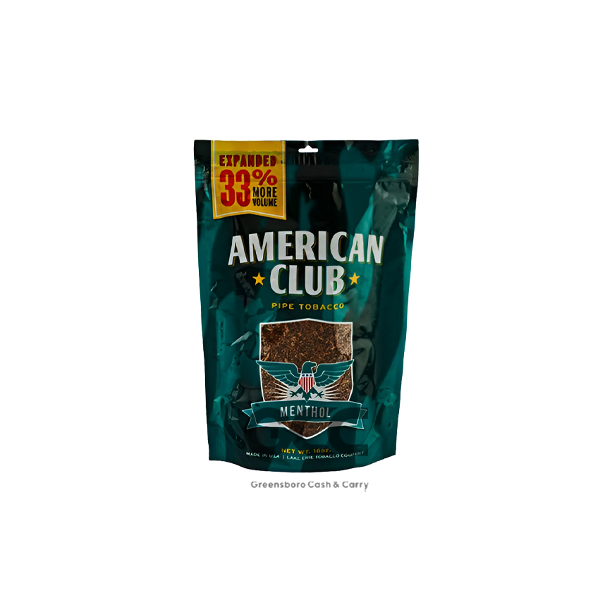 American Club Pipe Tobacco Menthol 6Oz