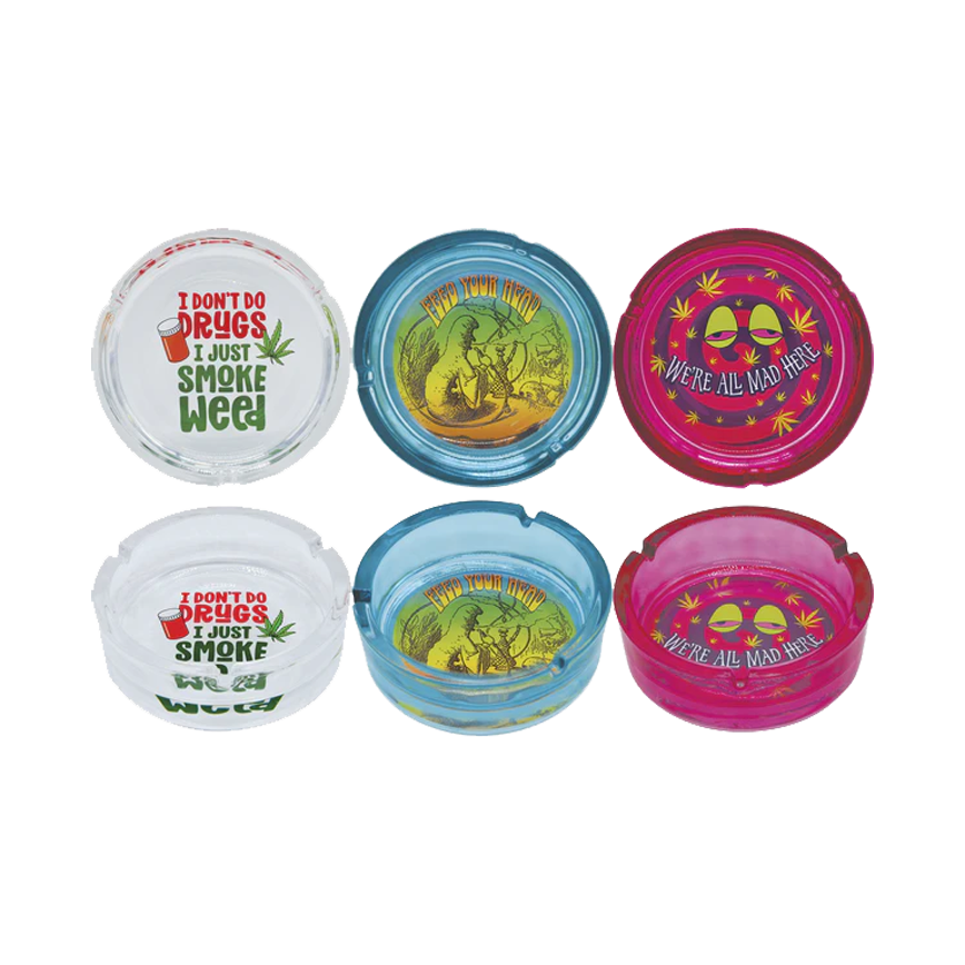 Ashtray Indica Sativa Hybrbridw 6Ct 3.5In Ga38 1/1