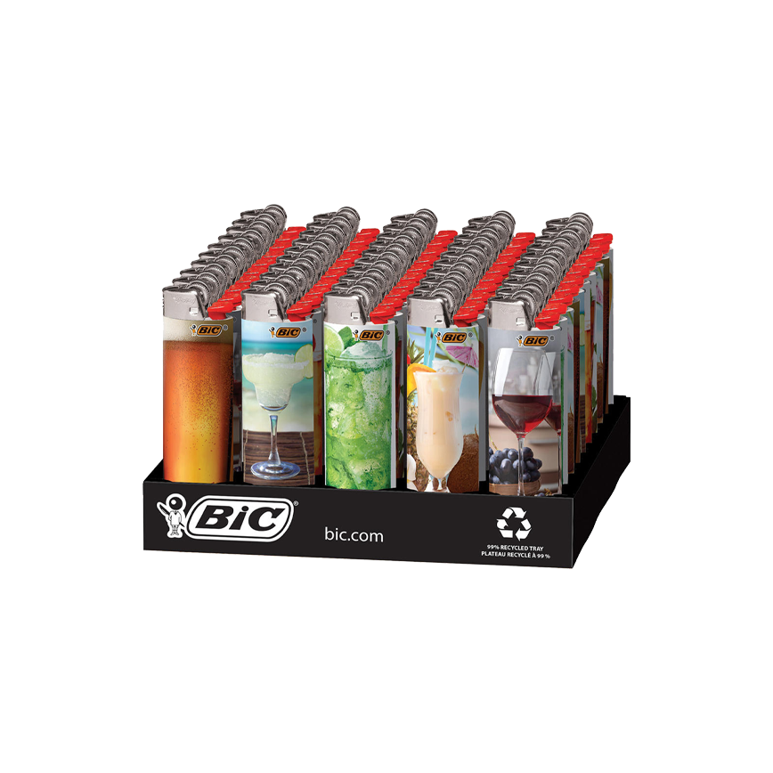 BIC Cheers Series Design Lighter 50Ct