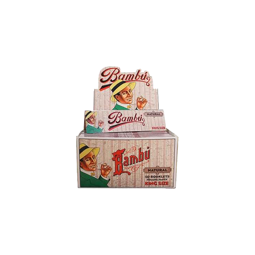 Bambu Natural Rolling Paper King Size 50Ct