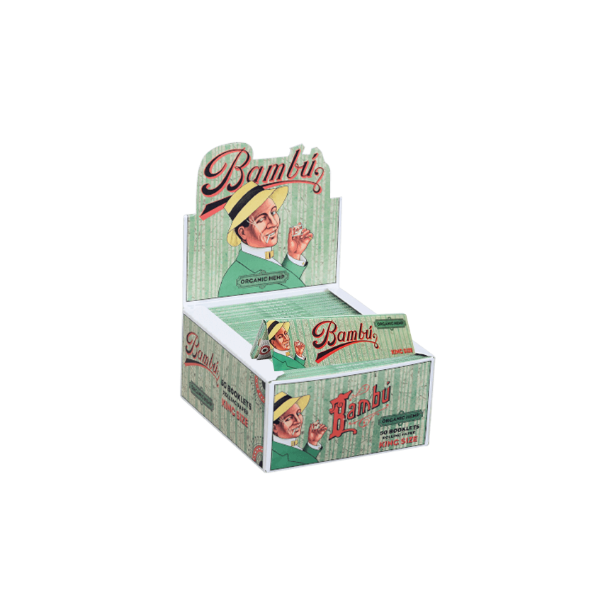 Bambu Organic Hemp King Size Rolling Paper 50Ct