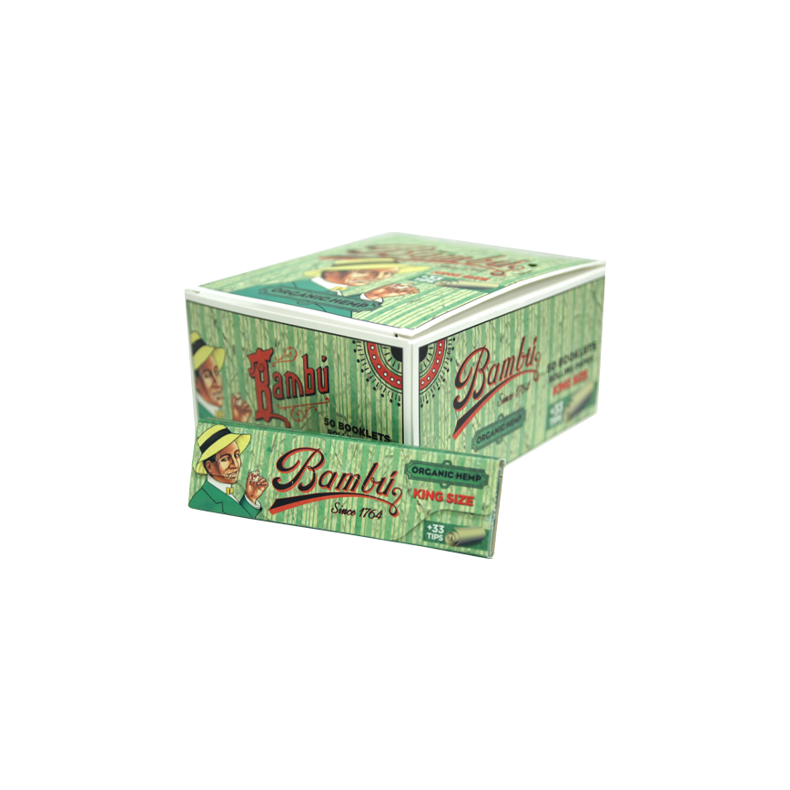 Bambu Organic Hemp King Size +33 Tips 50Ct