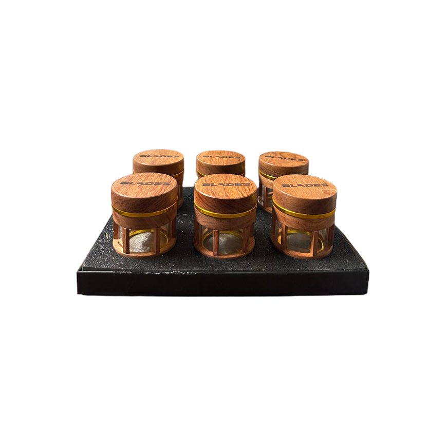 Blades Wooden Grinder 6Ct
