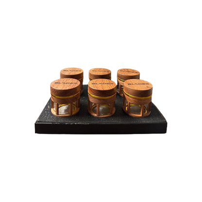 Blades Wooden Grinder 6Ct