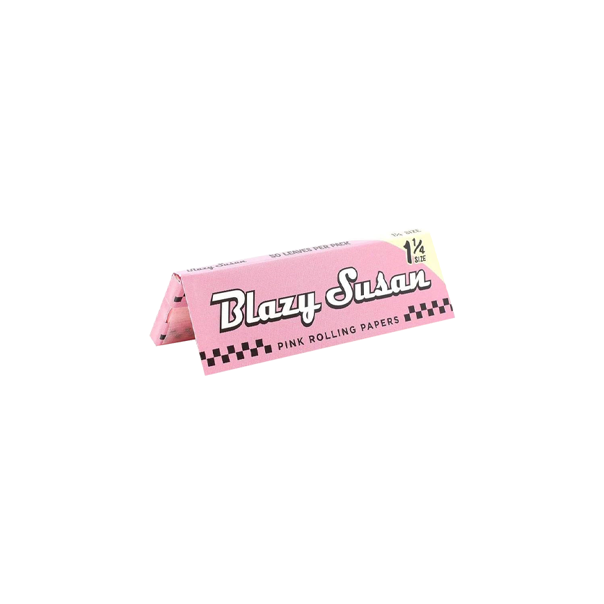 Blazy Susan Pink Rolling Papers 1 1-4 Size 50Ct