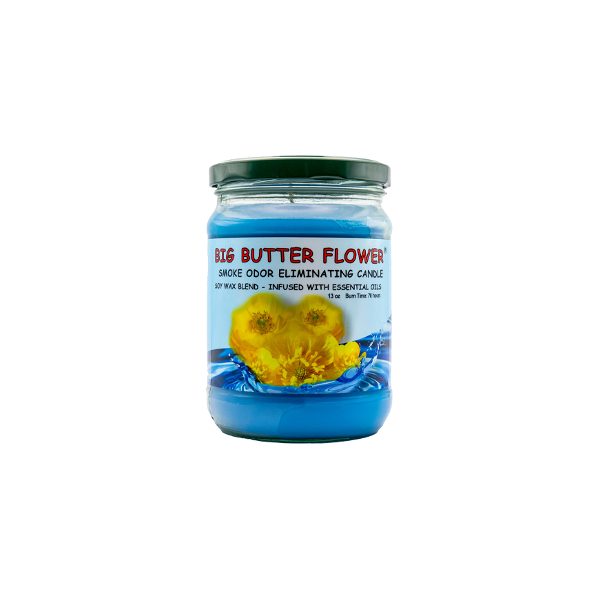Blunteffect Smoke Odor Candle Big Butter Flower 13Oz
