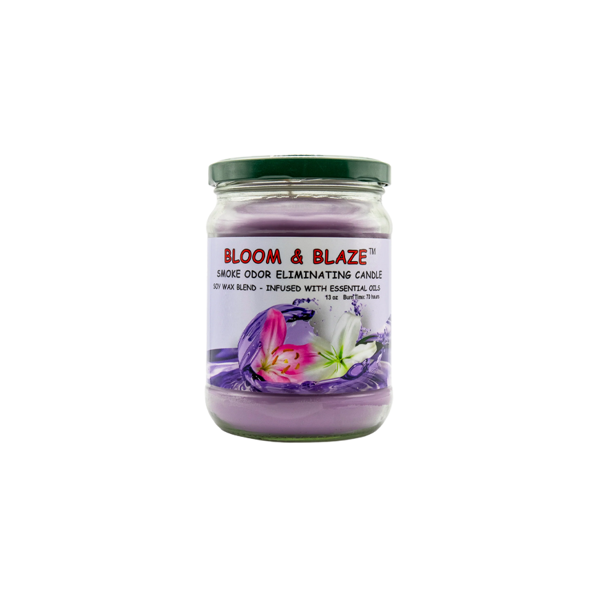Blunteffect Smoke Odor Candle Bloom & Blaze 13Oz