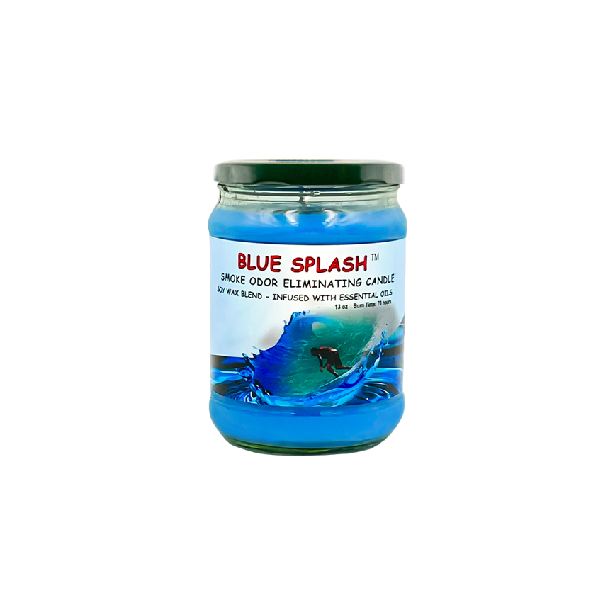 Blunteffect Smoke Odor Candle Blue Splash 13Oz