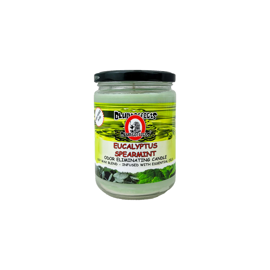 Blunteffect Smoke Odor Candle Eucalyptus Spearmint 13Oz