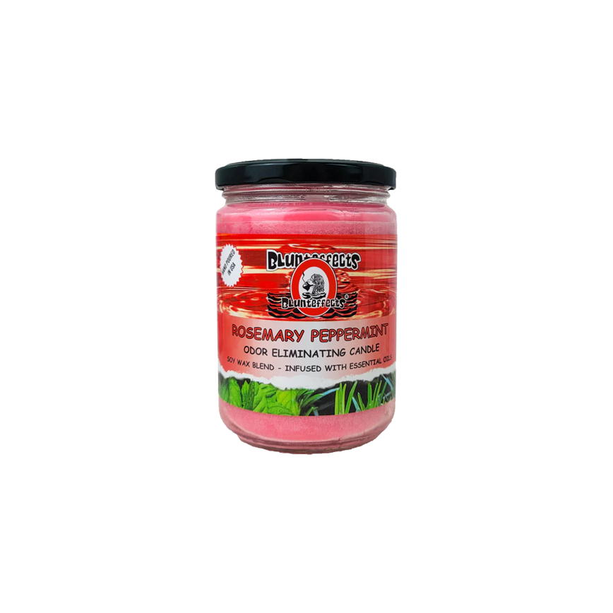 Blunteffect Smoke Odor Candle Rosemary Peppermint 13Oz