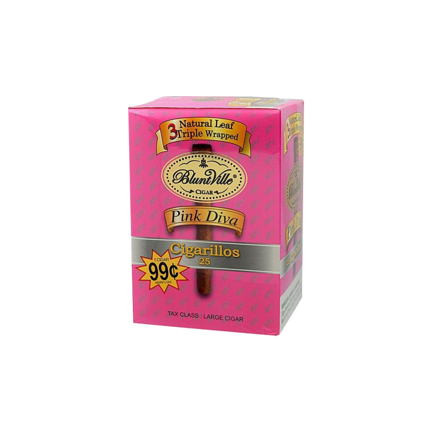 Bluntville Cigar Pink Diva 25Ct