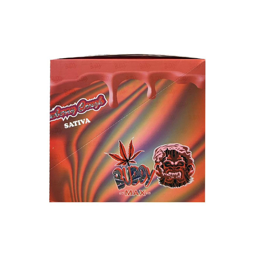 Buddy Max Strawberry Cough Sativa D8 Live Resin - THCP - THCA 2500Mg 10Ct