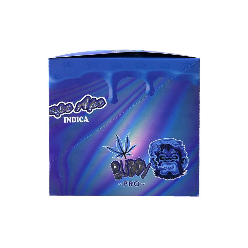 Buddy Pro Grape Ape Indica D8 Live الراتنج - D11 - THCA 2500Mg 10Ct