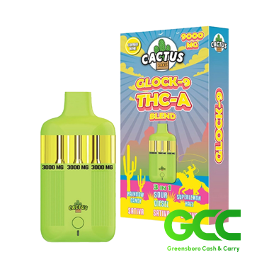 Cactus Glock-9 THC-A Liquid 3 In 1 9000Mg 5Ct