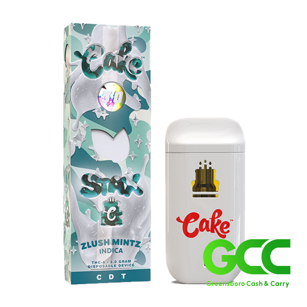 Cake 3.0 Stacx Zlush Mintz Indica 3g 5Ct