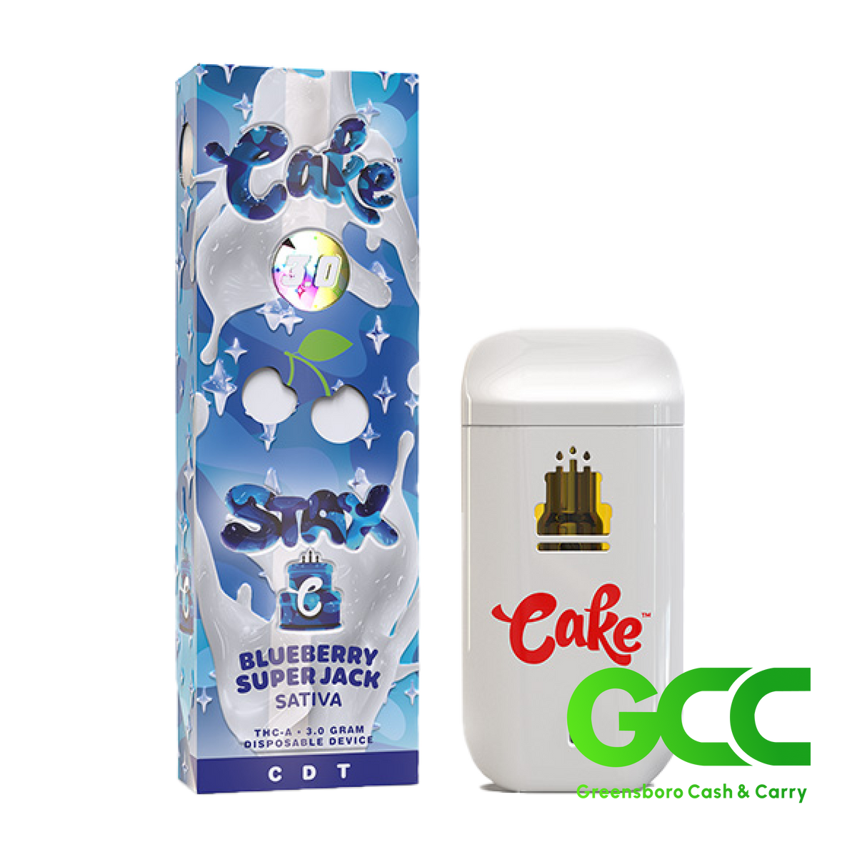 Cake 3.0 Stax Blueberry Super Jack Sativa 3g 5Ct