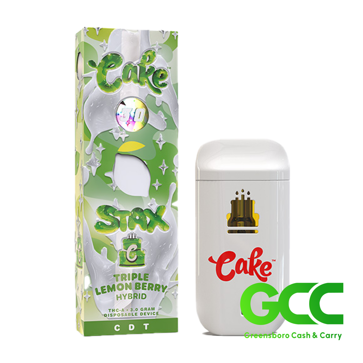 Cake 3.0 Stax Sugar Kush Indica 3g 5Ct