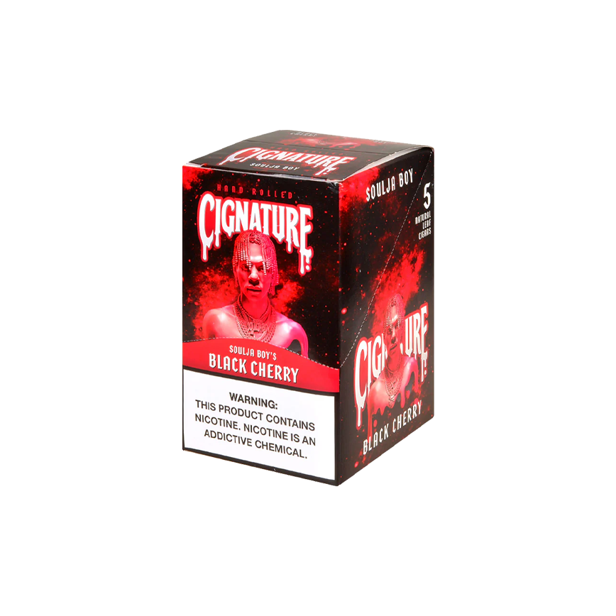 Cignature Black Cherry Natural Leaf Cigar 8Ct