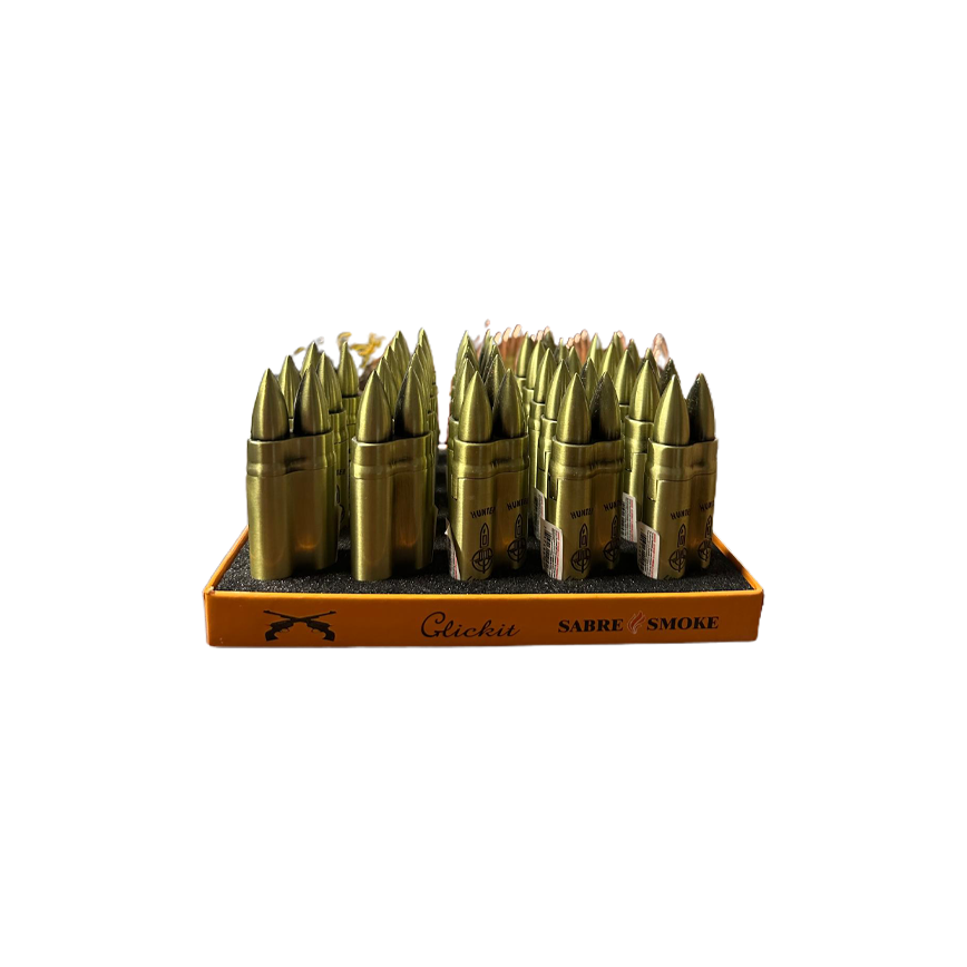 Click It Bullet Torch Lighter 25Ct