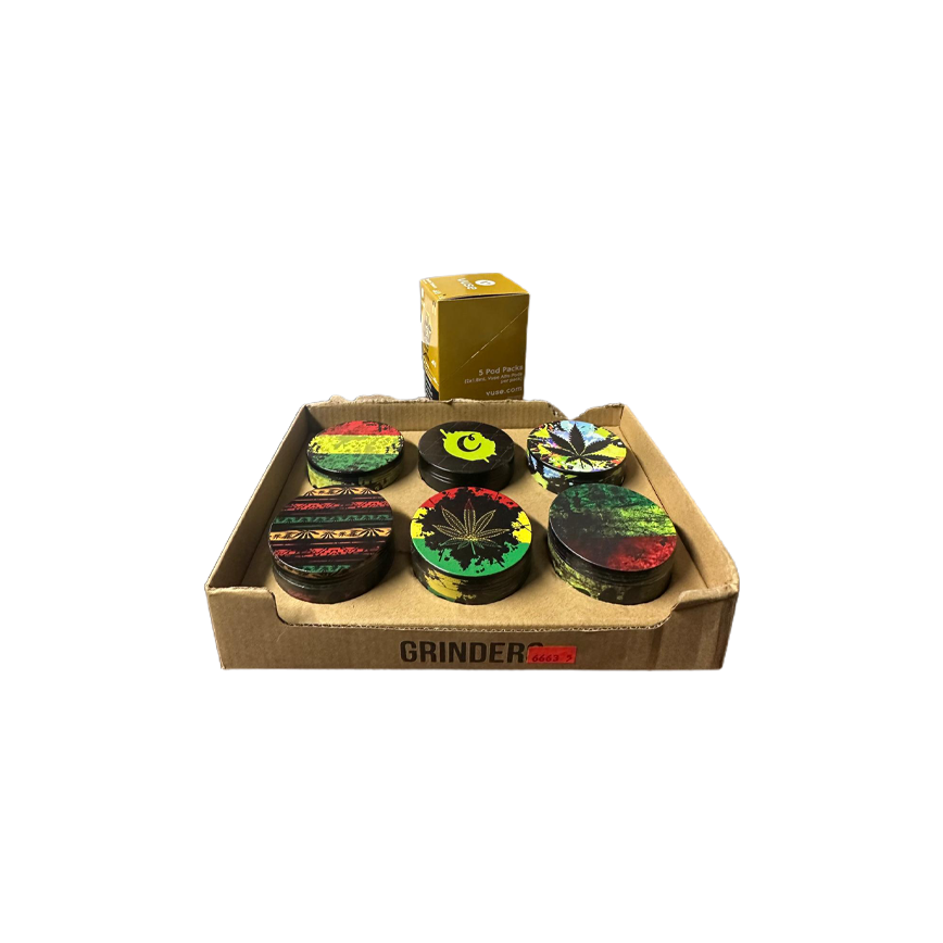 Crusher Plastic & Metal Alu Grinder 4Part 63mm 6Ct