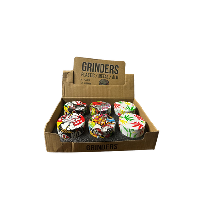 Crusher Plastic & Metal Alu Grinder 4Part 63mm 6Ct