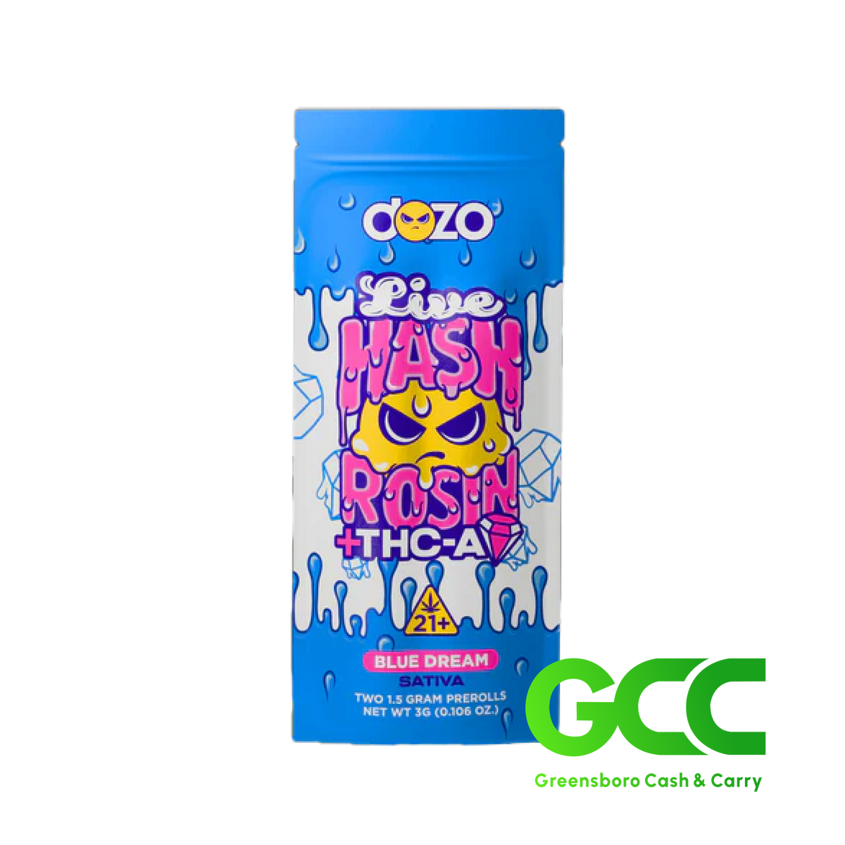 Dozo Live Mash THCA Blue Dream Sativa 2-10Ct