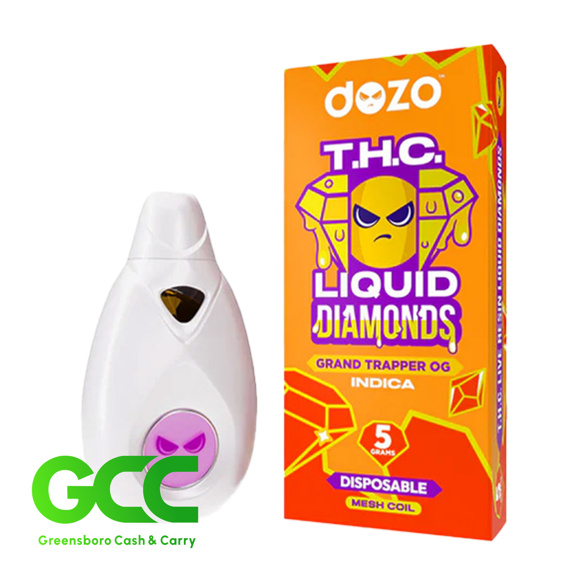 Dozo THC Liquid Diamond Grand Trapper OG Indica 5g