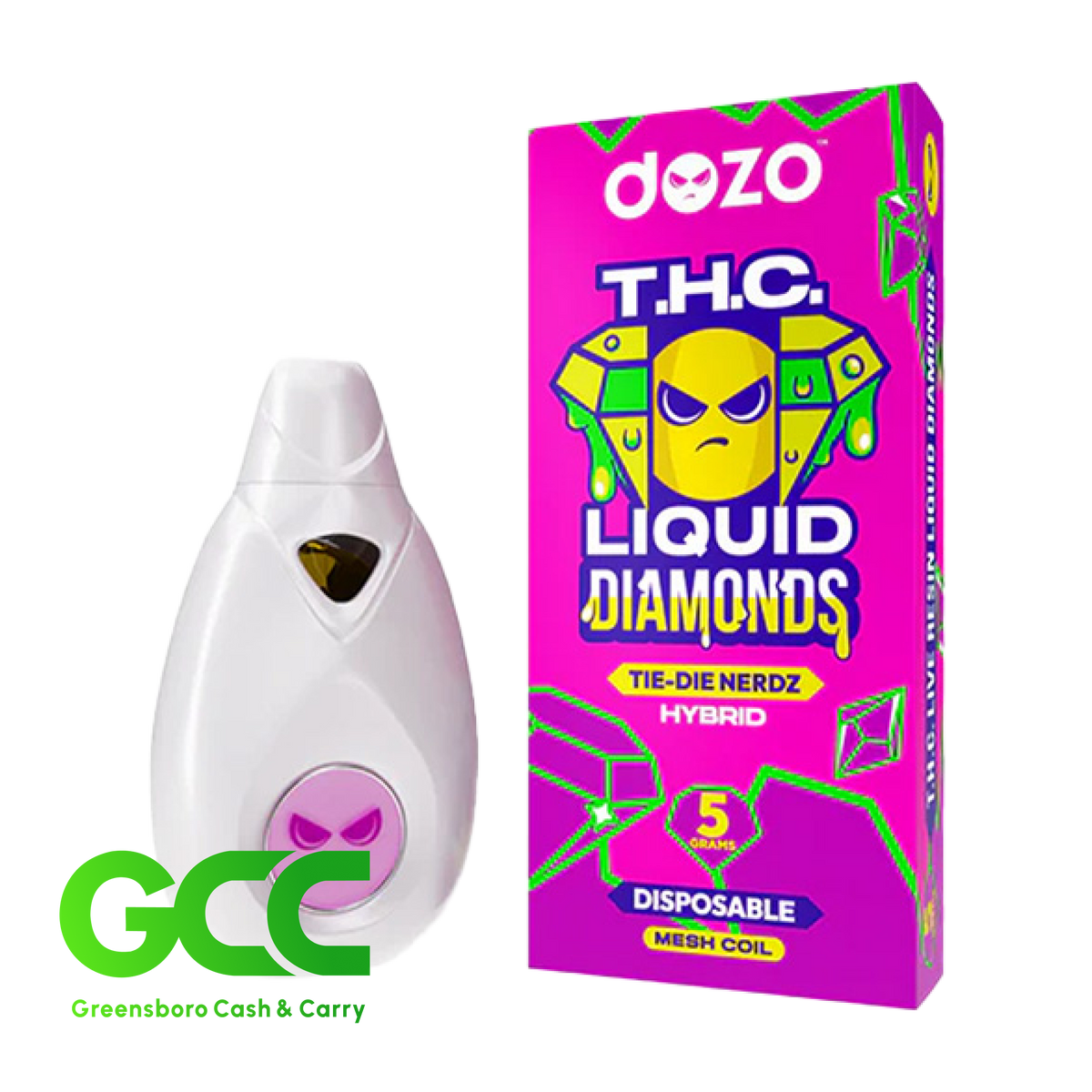 Dozo THC Liquid Diamond Tie-Die Nerdz Hybrid 5g