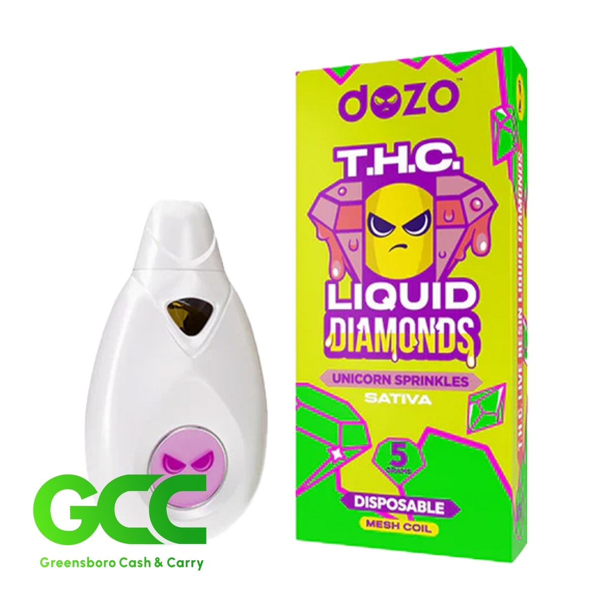 Dozo THC Liquid Diamond Unicorn Sprinkles 5G 5Ct