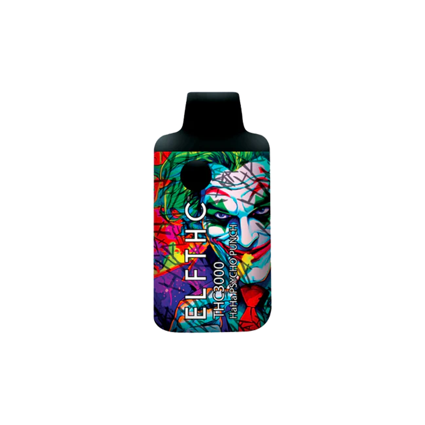 ELF THC D8 HaHa Psycho Punch Hybrid/Sativa 3000Mg 5Ct
