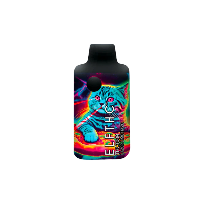 ELF THC D8 Lazer Lime Haze Hybrid 3000Mg 5Ct