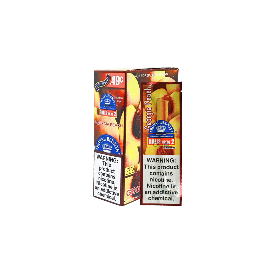 EZ Roll Tube غلاف سيجار جورجيا بالخوخ .49 سنت