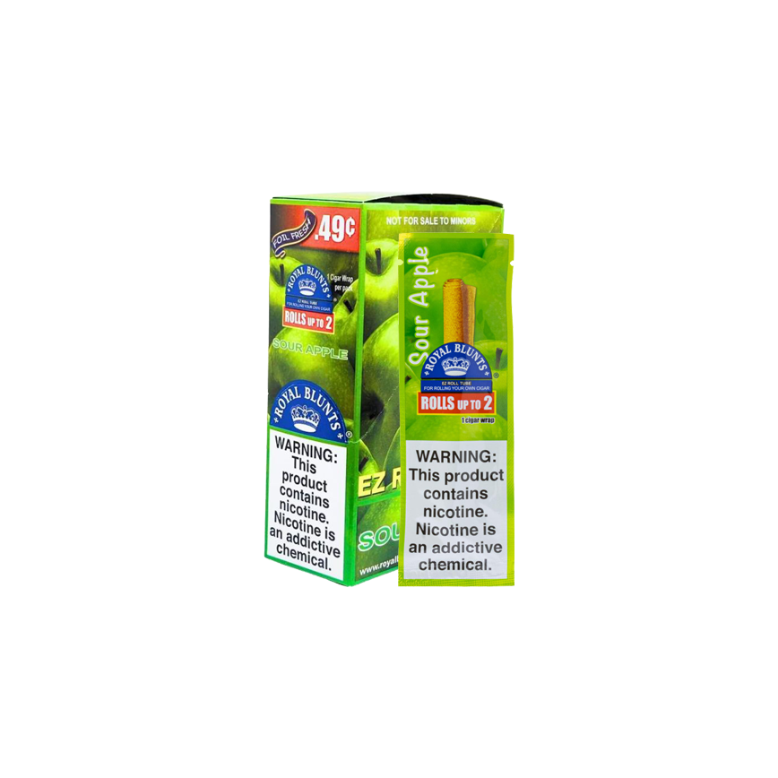 EZ Roll Tube Sour Apple Cigar Wrap .49¢