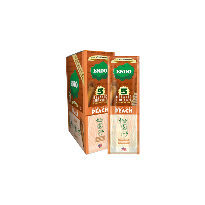 Endo Hemp Wrap Georgia Peach 5Pk