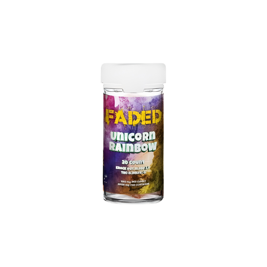 Faded Knock Out Blend Unicorn Rainbow 2000Mg 20Ct
