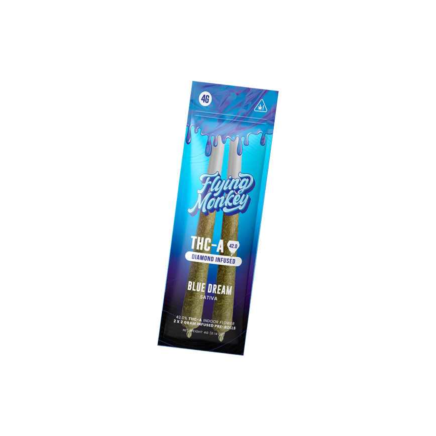 Flying Monkey THCA Diamond Infused 2x2g Pre Roll 10Ct