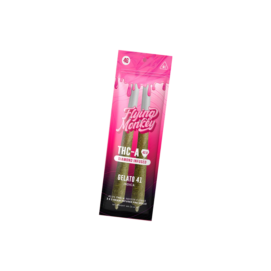 Flying Monkey THCA Diamond Infused 2x2g Pre Roll 10Ct