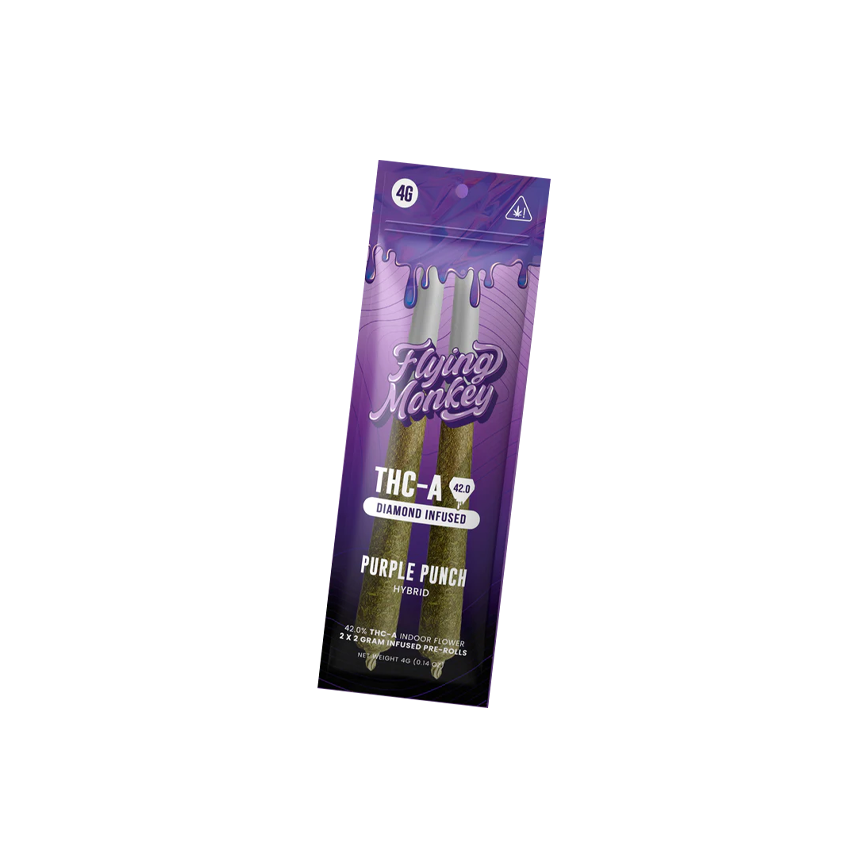 Flying Monkey THCA Diamond Infused 2x2g Pre Roll 10Ct