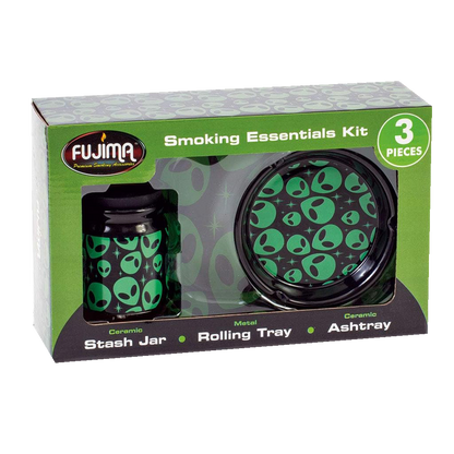 Fujima Green Ailen Smoking Essentials 3 In 1 Kit Gift Set