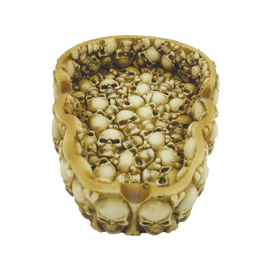 Fujima Skull Spahed Ashtray 5.6 inch x 4.3 inch