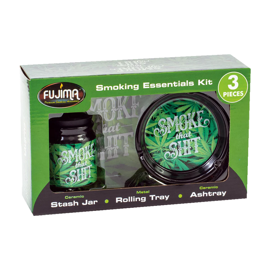 Fujima Smoke That Shit Smoking Essentials 3 In 1 Gift Kit