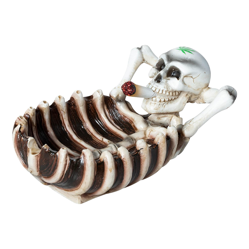 Fujima Stoned Skeleton Polystone Ashtray