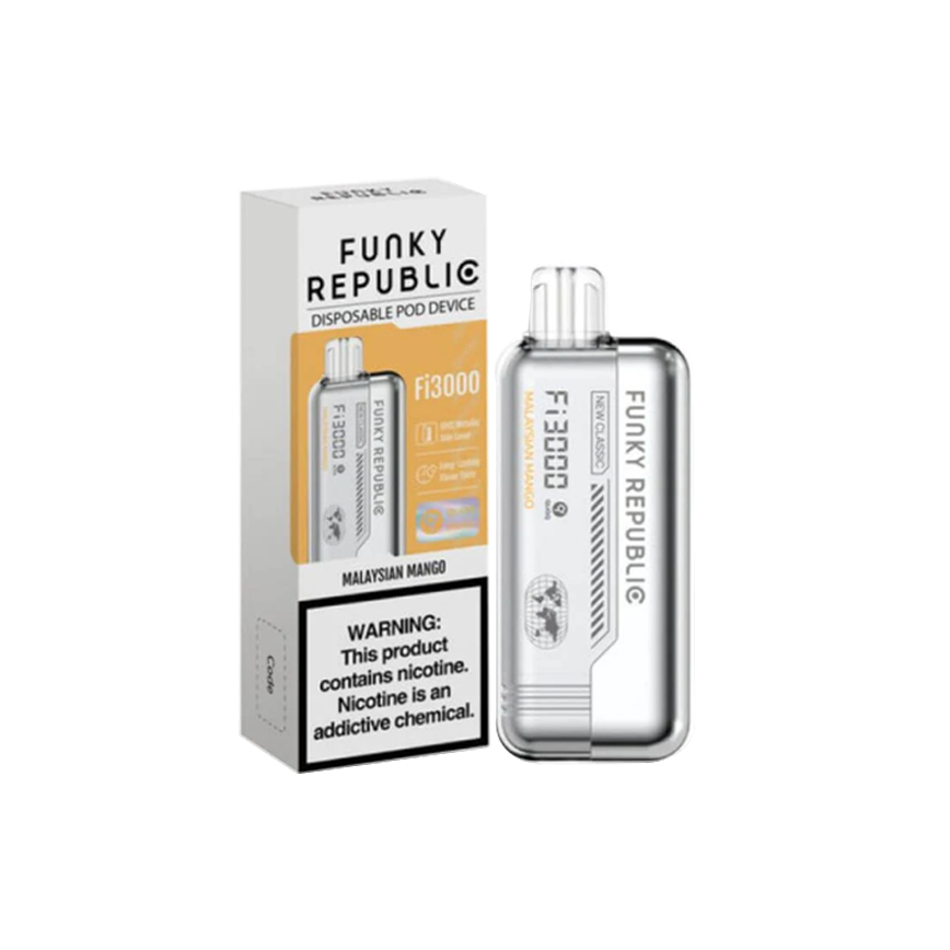 Funky Republic Malaysian Mango Fi3000Puff 5% 5Ct