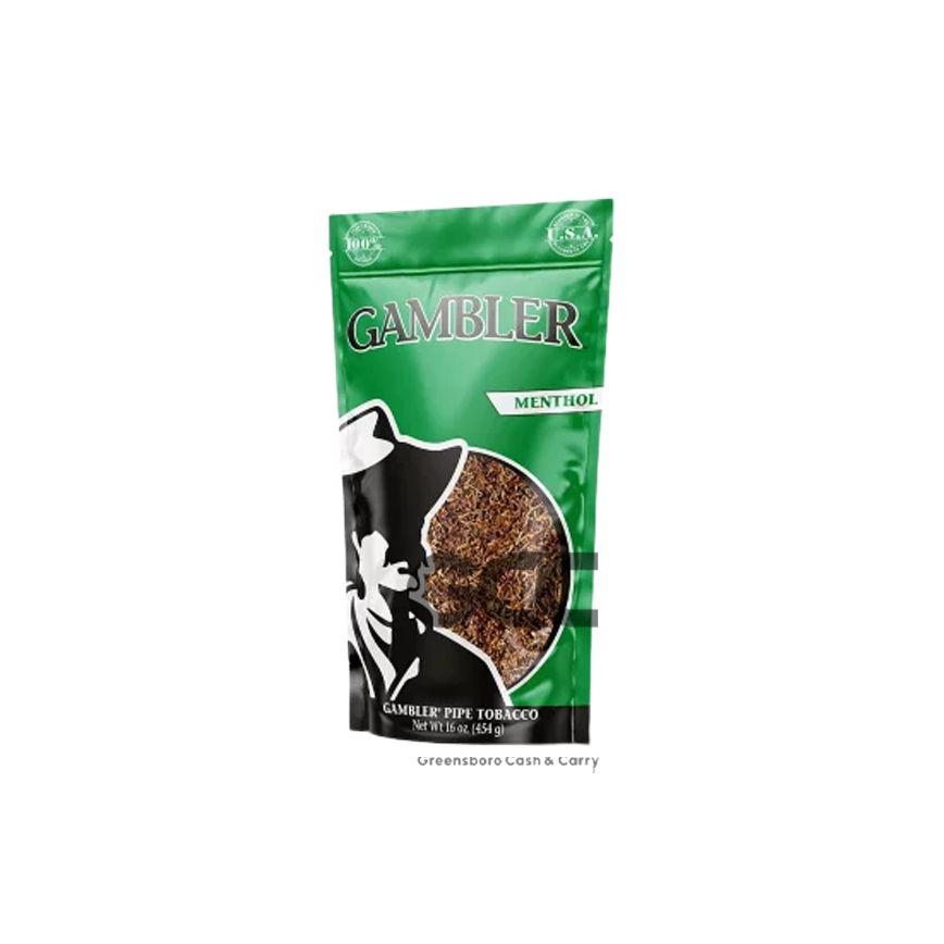 Gambler Pipe Tobacco Menthol 16Oz