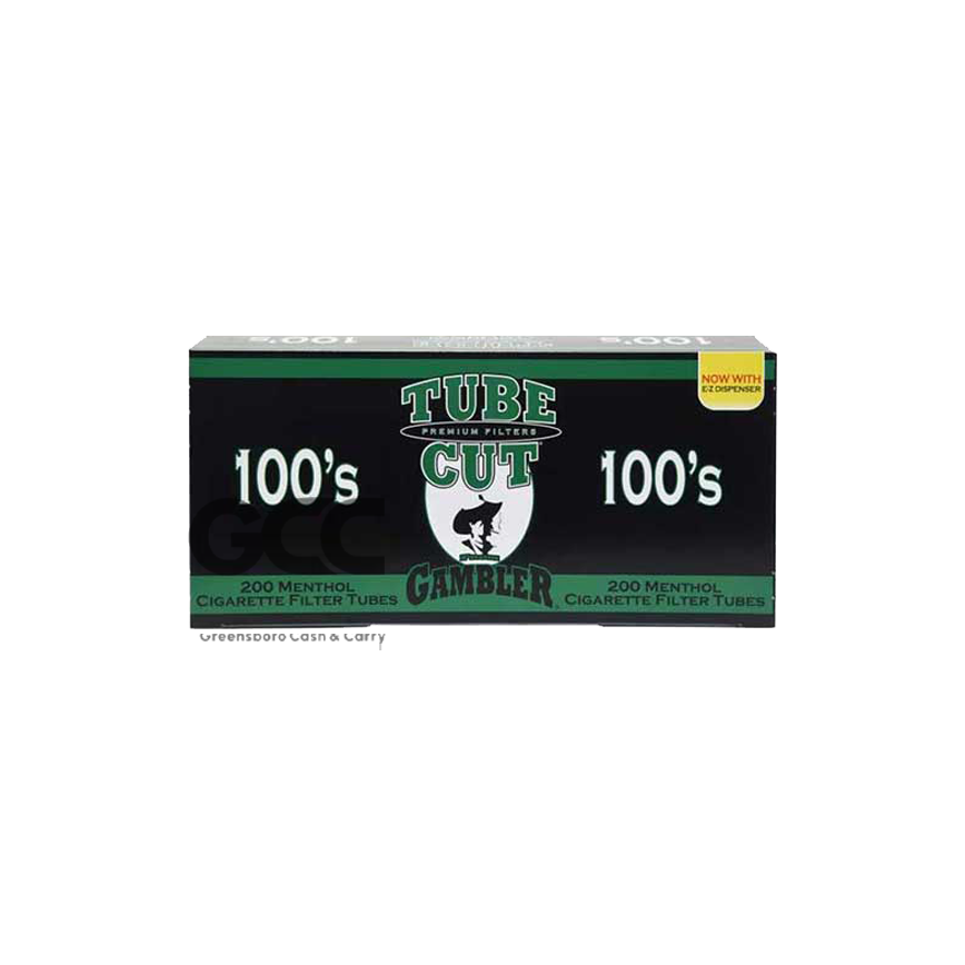 Gambler Tube Cut Menthol Cigarette Tubes 100's