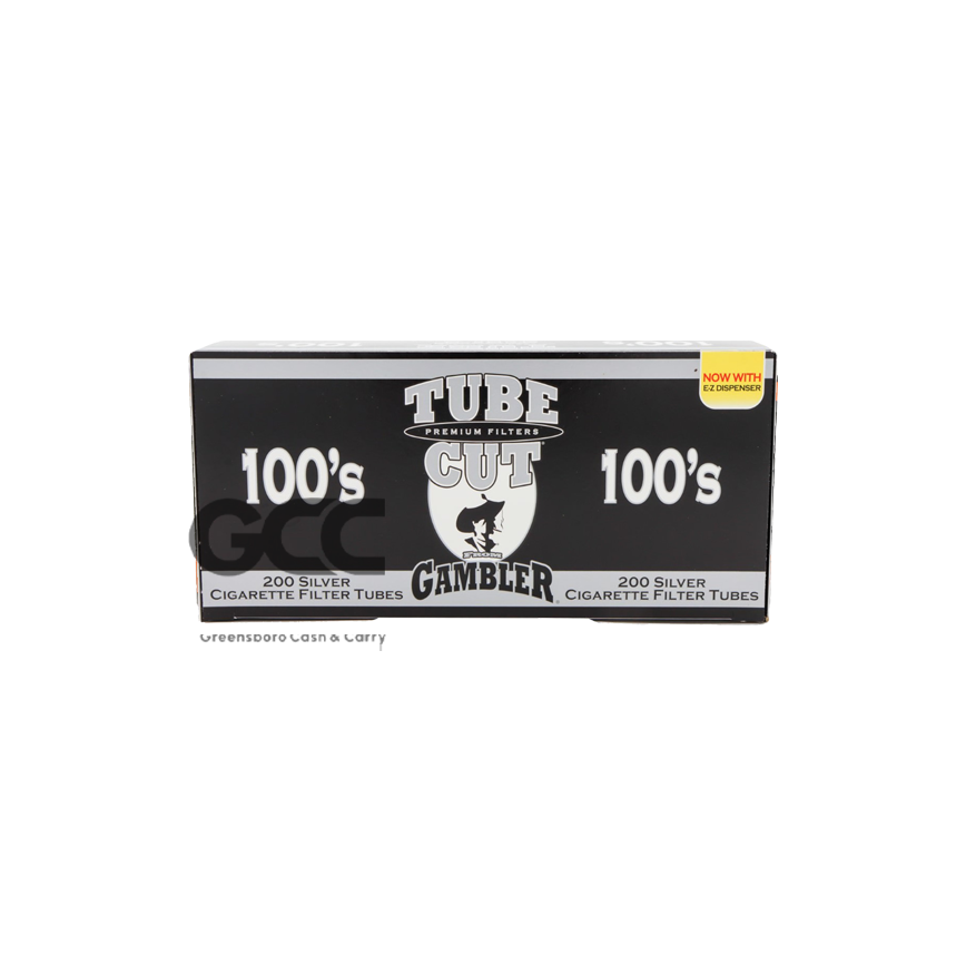أنابيب السجائر الفضية المقطوعة من أنبوب المقامر، 100 قطعة